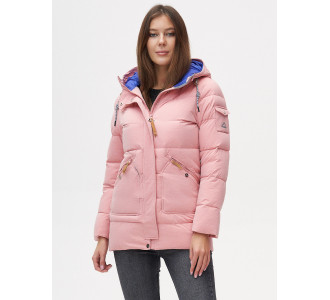 Куртка зимняя  розового цвета 2080R