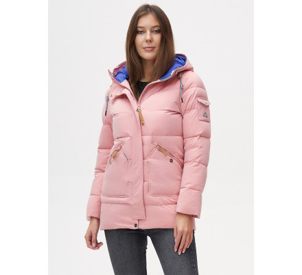 Куртка зимняя  розового цвета 2080R
