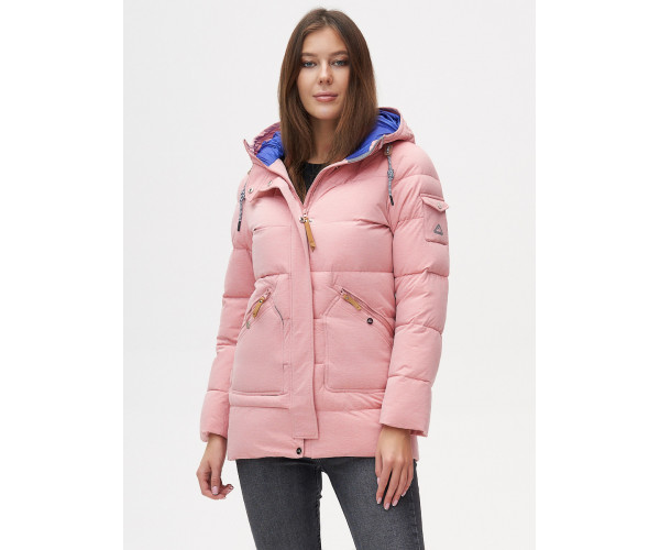 Куртка зимняя  розового цвета 2080R