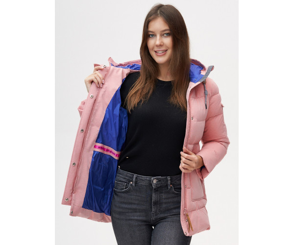Куртка зимняя  розового цвета 2080R