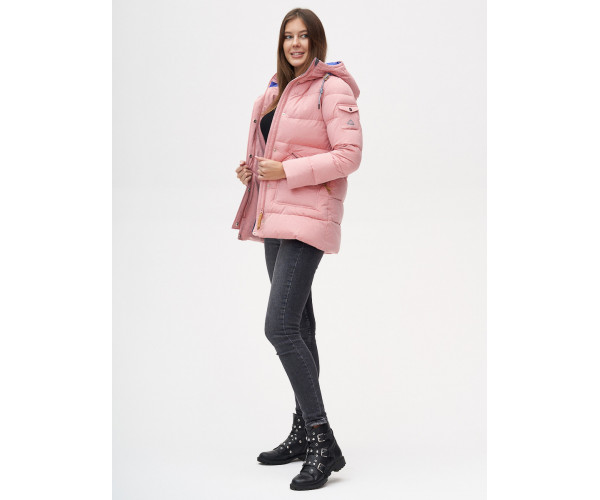 Куртка зимняя  розового цвета 2080R