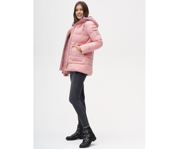 Куртка зимняя  розового цвета 2080R