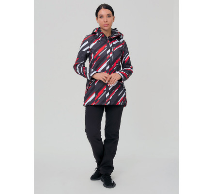 Костюм женский softshell красного цвета 01923-1Kr