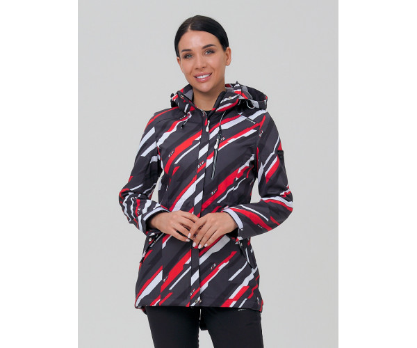 Костюм женский softshell красного цвета 01923-1Kr