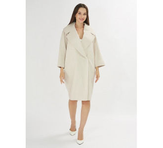 Пальто демисезонное бежевого цвета 41810B