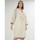 Пальто демисезонное бежевого цвета 41810B