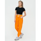 Спортивные брюки женские оранжевого цвета 1306O