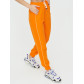 Спортивные брюки женские оранжевого цвета 1306O