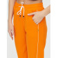 Спортивные брюки женские оранжевого цвета 1306O