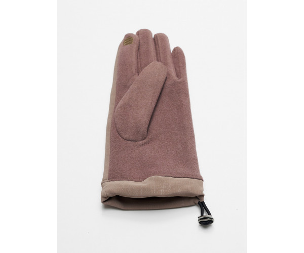 Классические перчатки демисезонные женские коричневого цвета 610K