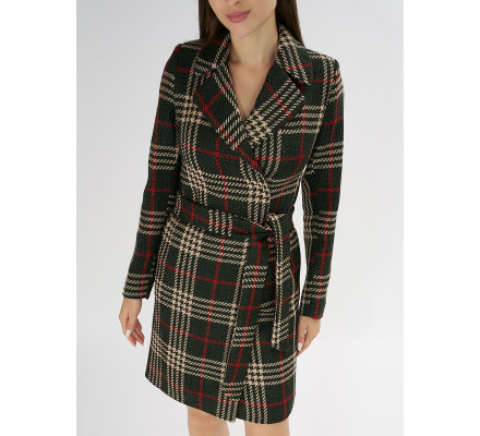 Полупальто демисезонное черного цвета 42040Ch