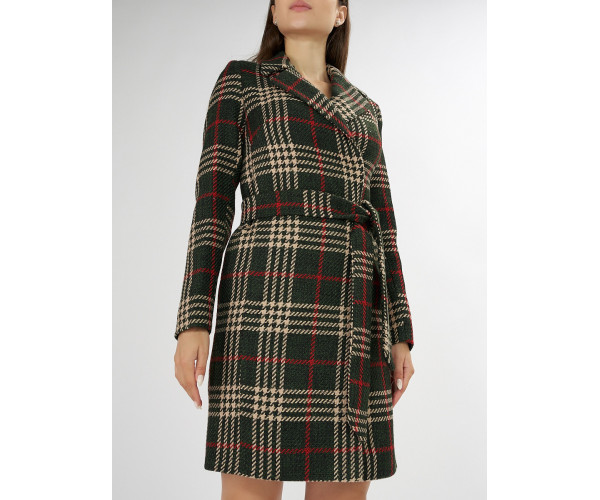 Полупальто демисезонное черного цвета 42040Ch