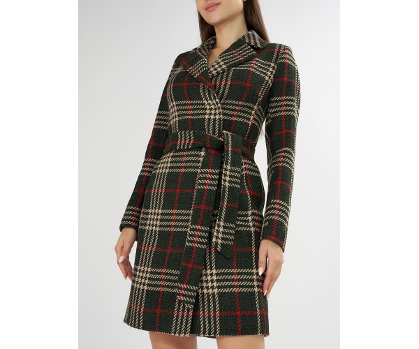 Полупальто демисезонное черного цвета 42040Ch