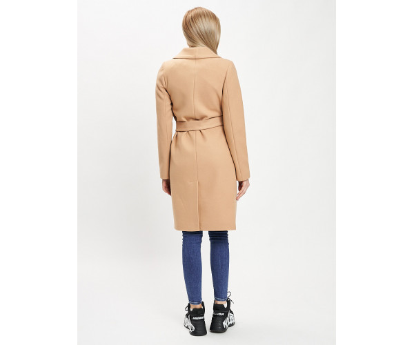 Пальто демисезонное бежевого цвета 41903B