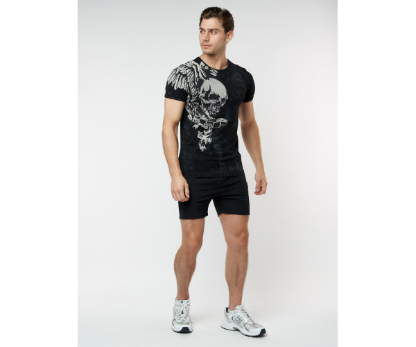 Подростковая футболка черного цвета 220035Ch