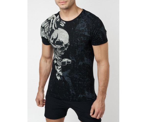 Подростковая футболка черного цвета 220035Ch