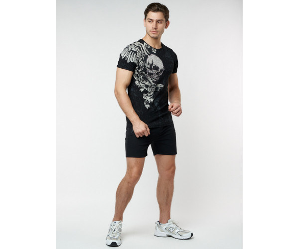 Подростковая футболка черного цвета 220035Ch