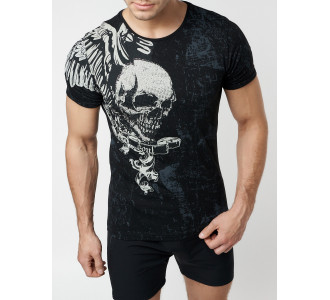 Подростковая футболка черного цвета 220035Ch