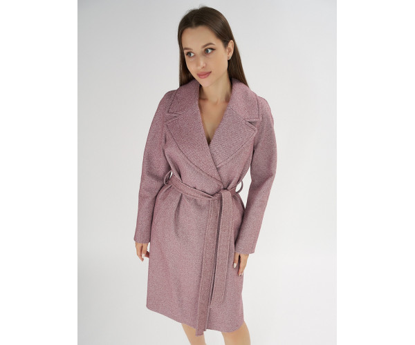 Пальто демисезонное фиолетового цвета 42038F