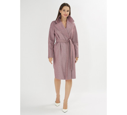 Пальто демисезонное фиолетового цвета 42038F