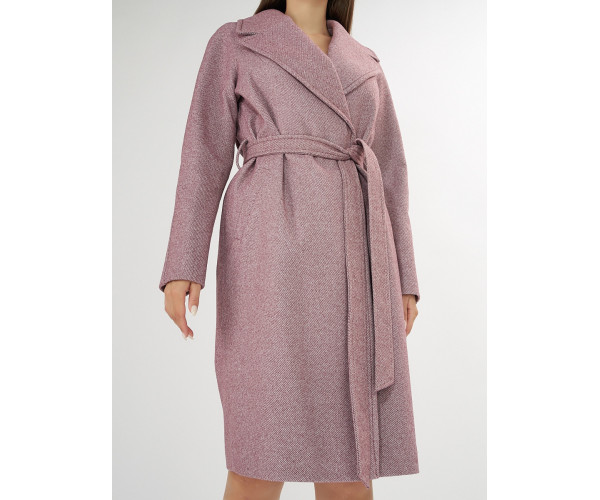 Пальто демисезонное фиолетового цвета 42038F