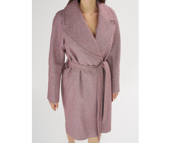 Пальто демисезонное фиолетового цвета 42038F