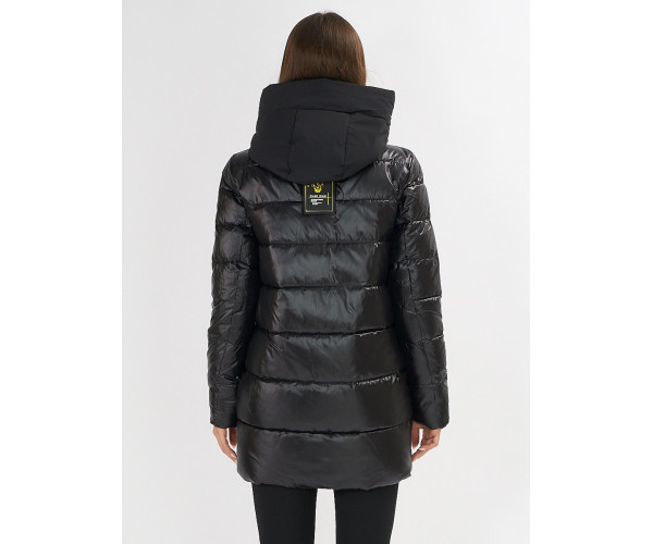 Куртка зимняя черного цвета 7501Ch