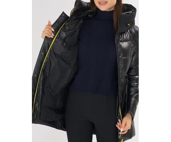 Куртка зимняя черного цвета 7501Ch