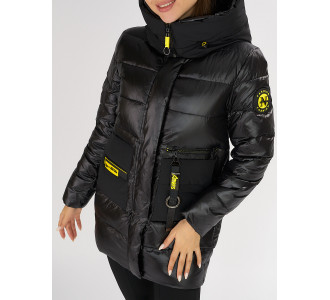 Куртка зимняя черного цвета 7501Ch