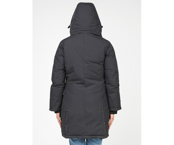 Женская зимняя парка черного цвета 1806Ch