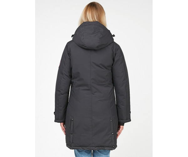 Женская зимняя парка черного цвета 1806Ch