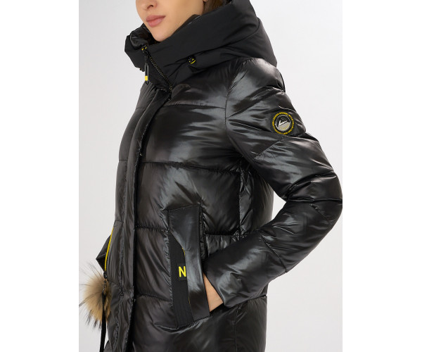 Куртка зимняя черного цвета 72168Ch