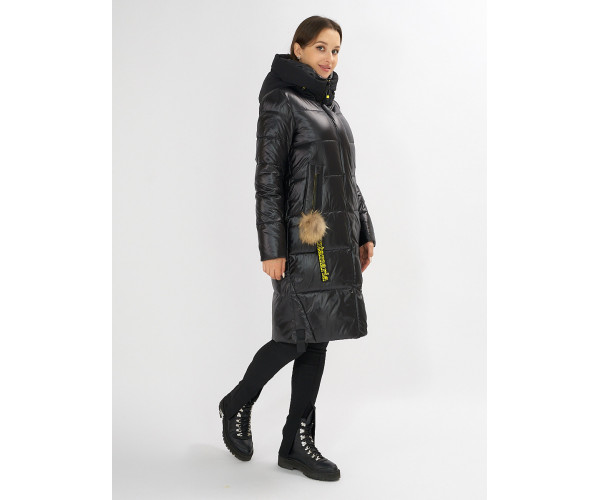 Куртка зимняя черного цвета 72168Ch