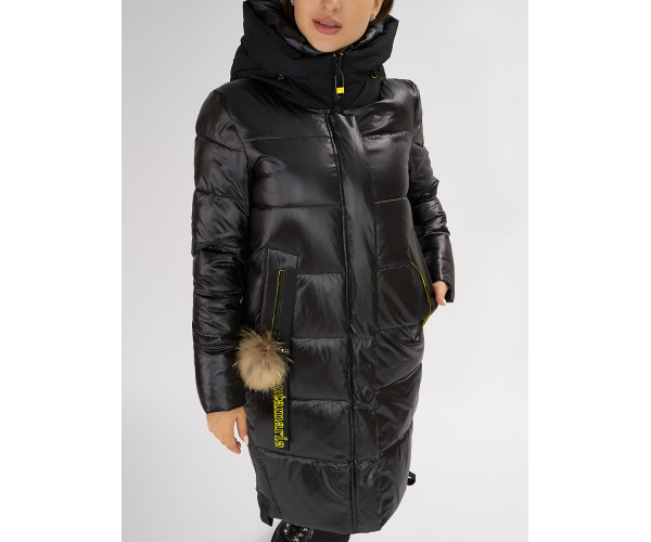 Куртка зимняя черного цвета 72168Ch