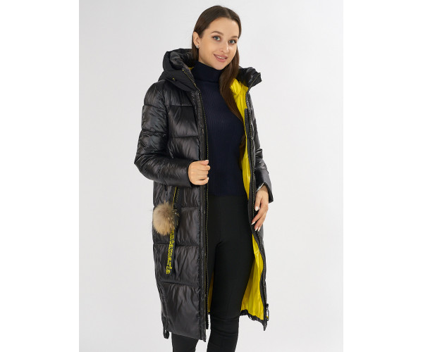 Куртка зимняя черного цвета 72168Ch