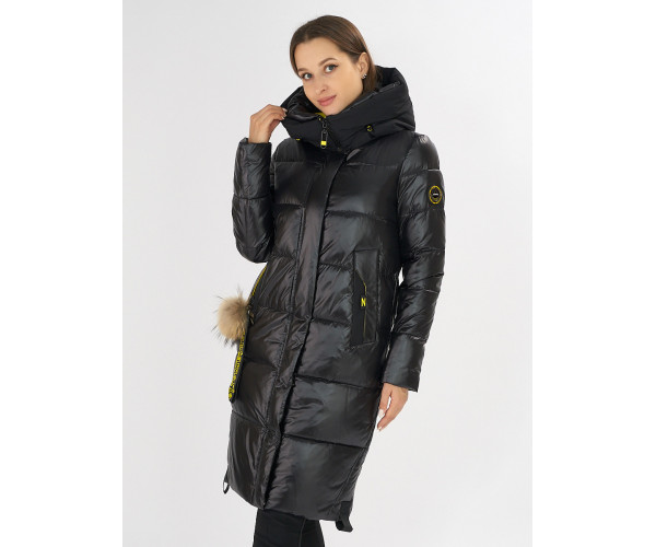 Куртка зимняя черного цвета 72168Ch