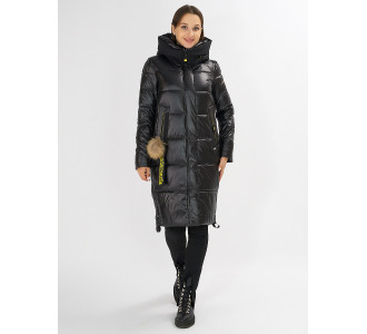 Куртка зимняя черного цвета 72168Ch