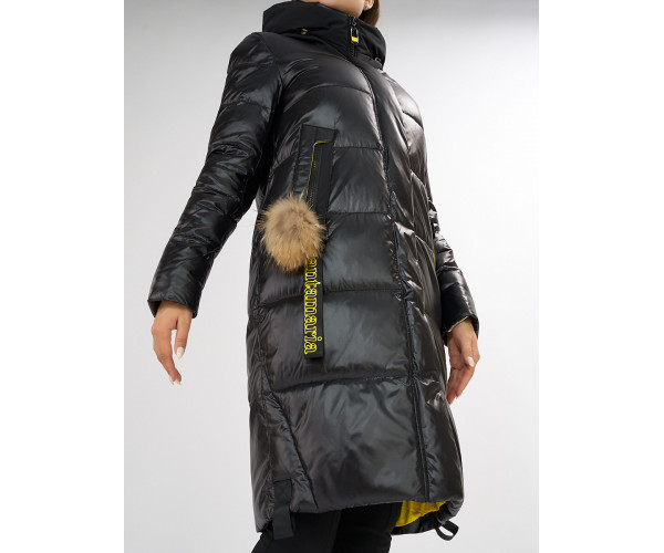 Куртка зимняя черного цвета 72168Ch