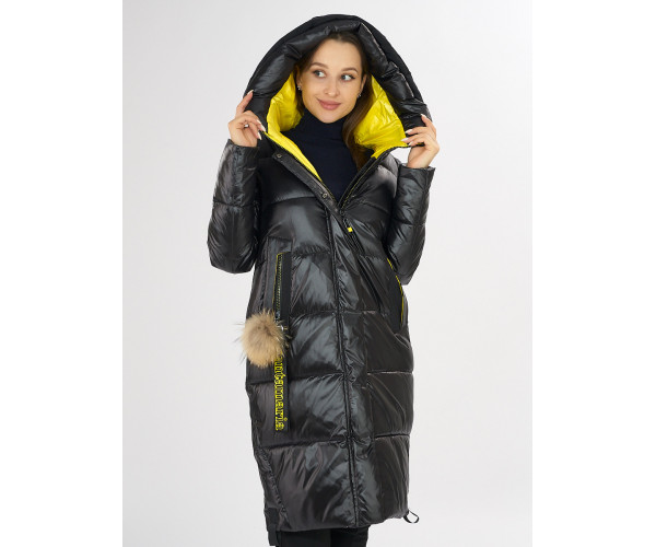 Куртка зимняя черного цвета 72168Ch