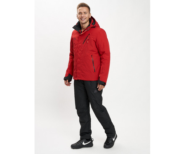 Горнолыжная куртка мужская красного цвета 77010Kr
