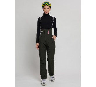Брюки горнолыжные цвета хаки 102Kh