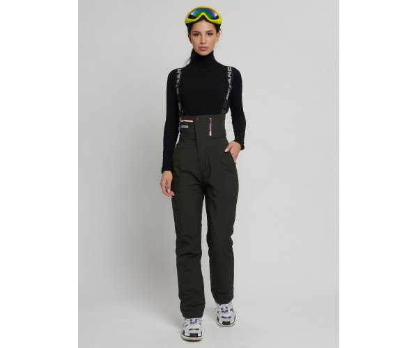 Брюки горнолыжные цвета хаки 102Kh