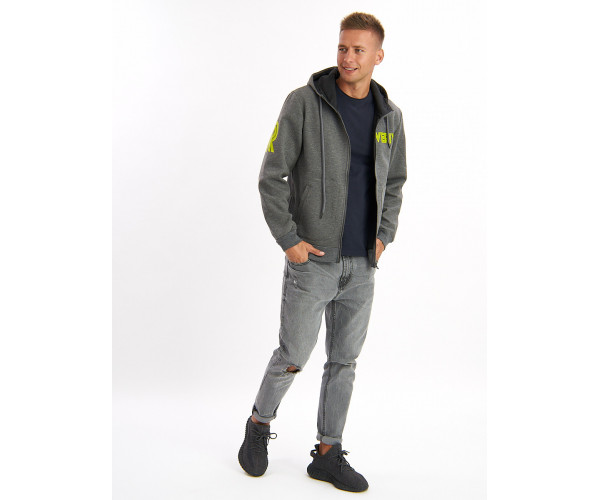 Толстовка мужская серого цвета 3003Sr