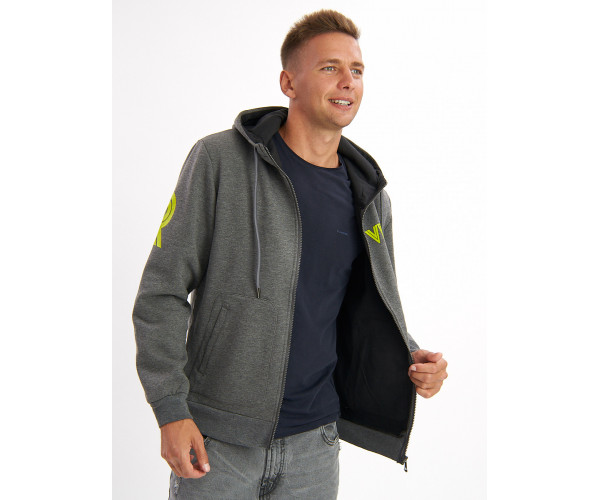 Толстовка мужская серого цвета 3003Sr