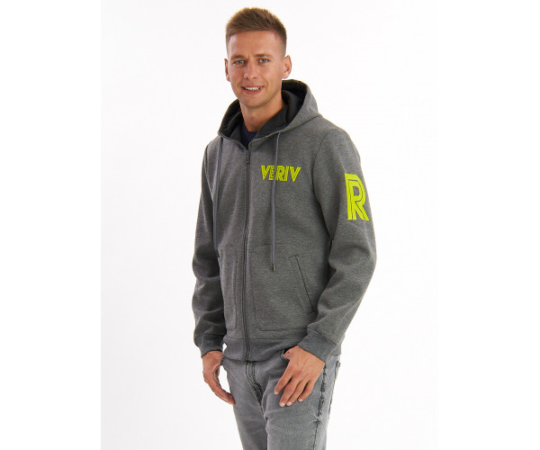 Толстовка мужская серого цвета 3003Sr