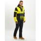 Горнолыжный костюм анорак мужской желтого цвета 077024J