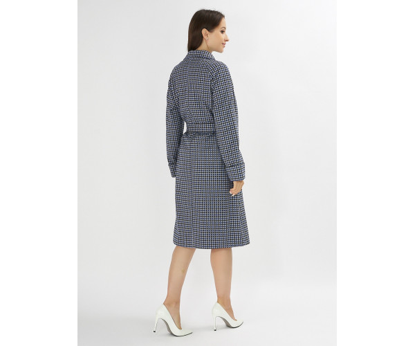 Пальто демисезонное синего цвета 42121-1S