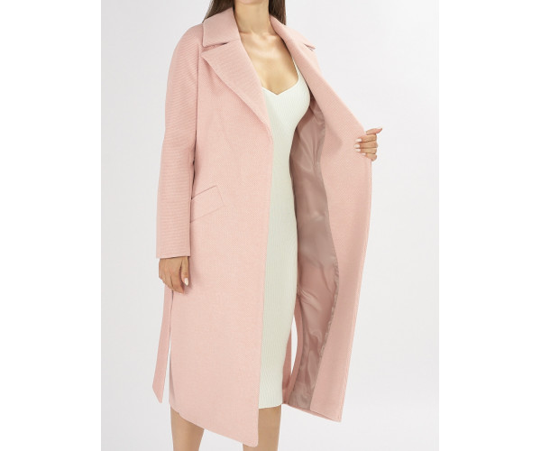 Пальто демисезонное розового цвета 4444R
