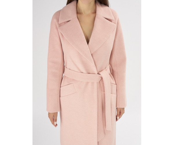 Пальто демисезонное розового цвета 4444R