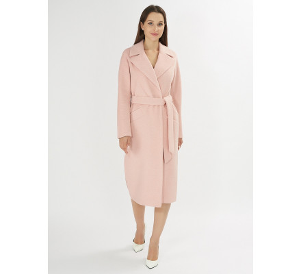 Пальто демисезонное розового цвета 4444R